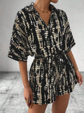Jumpsuit Satén Pierna Ancha Estampado