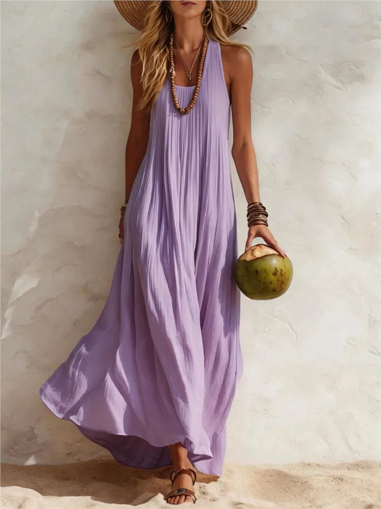 Vestido Lino Casual