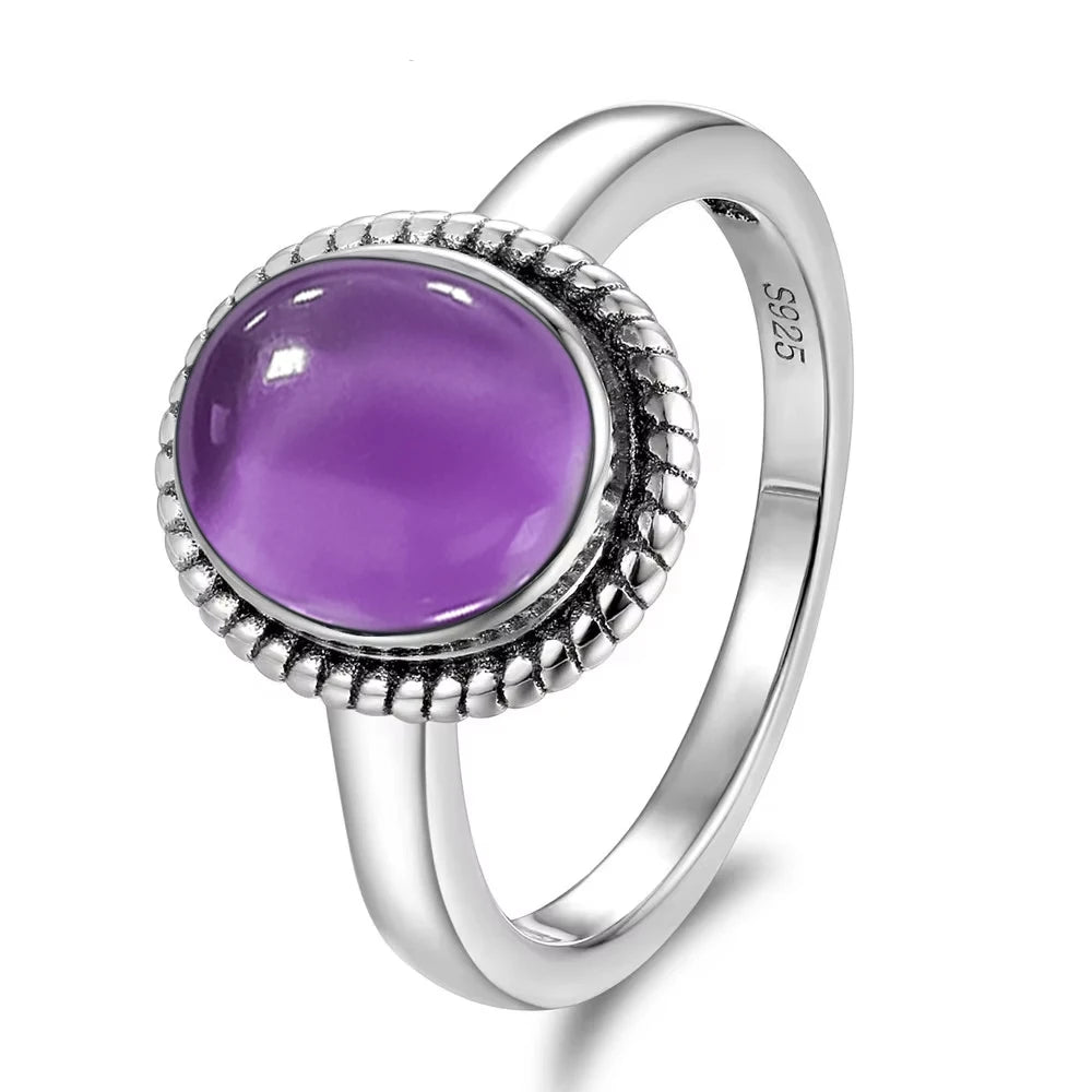 Anillo de Plata con Amatista