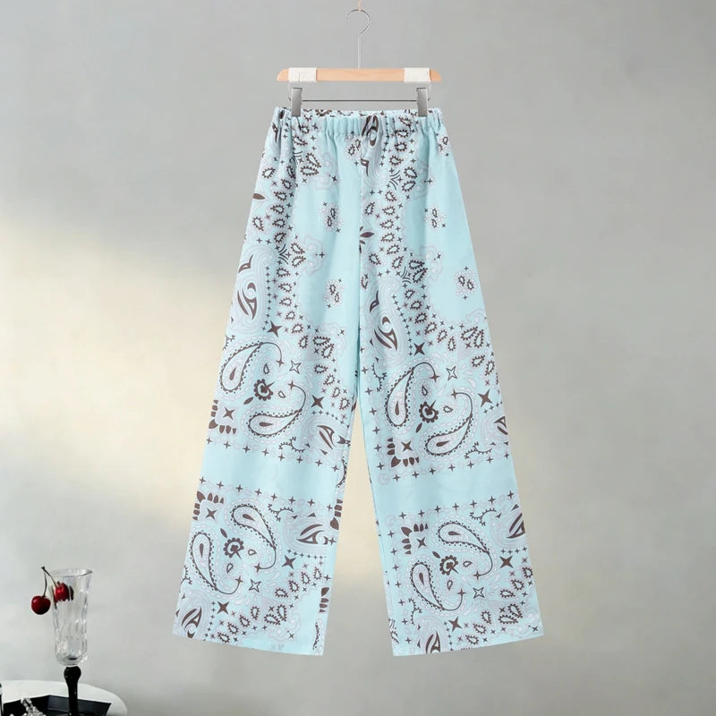 Conjunto Encaje Estampado Casual