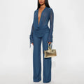 Conjunto Gasa Malla Cuello V