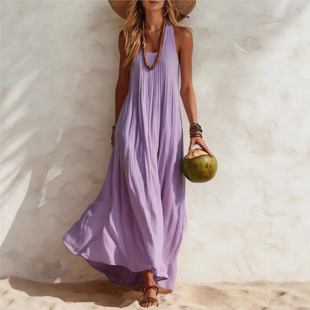 Vestido Lino Casual