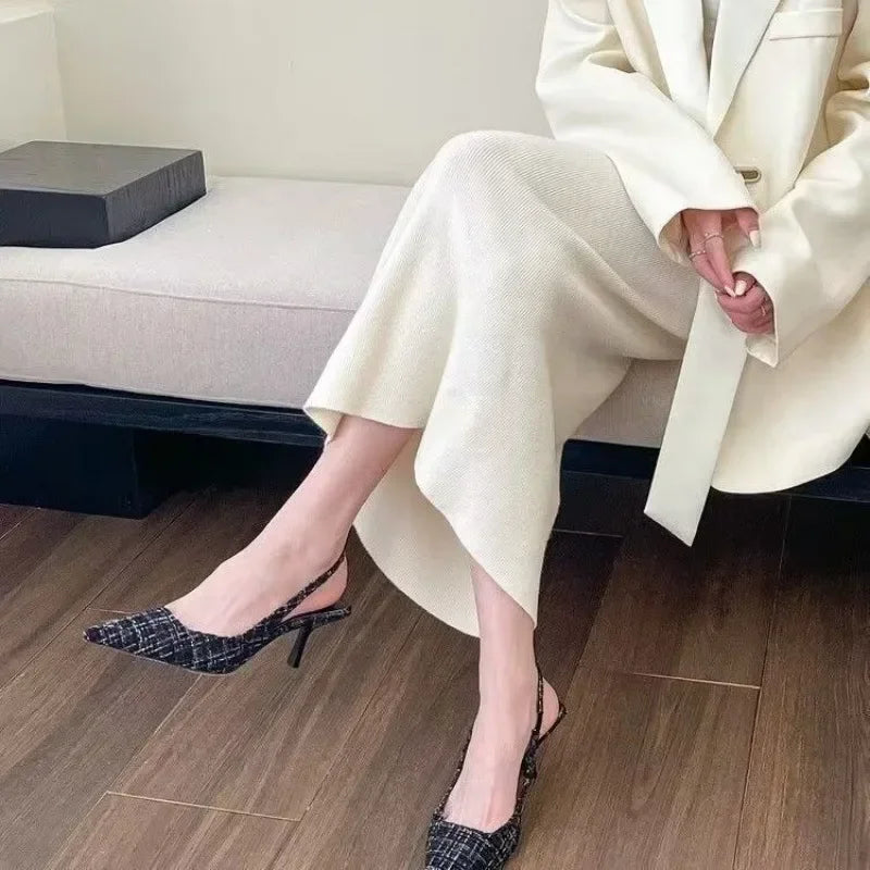 Tacones Tejido