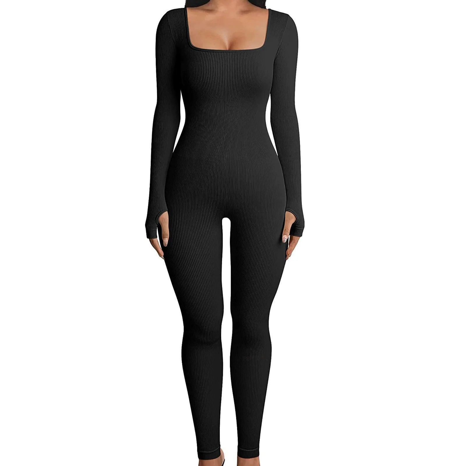Jumpsuit Manga Larga Liso