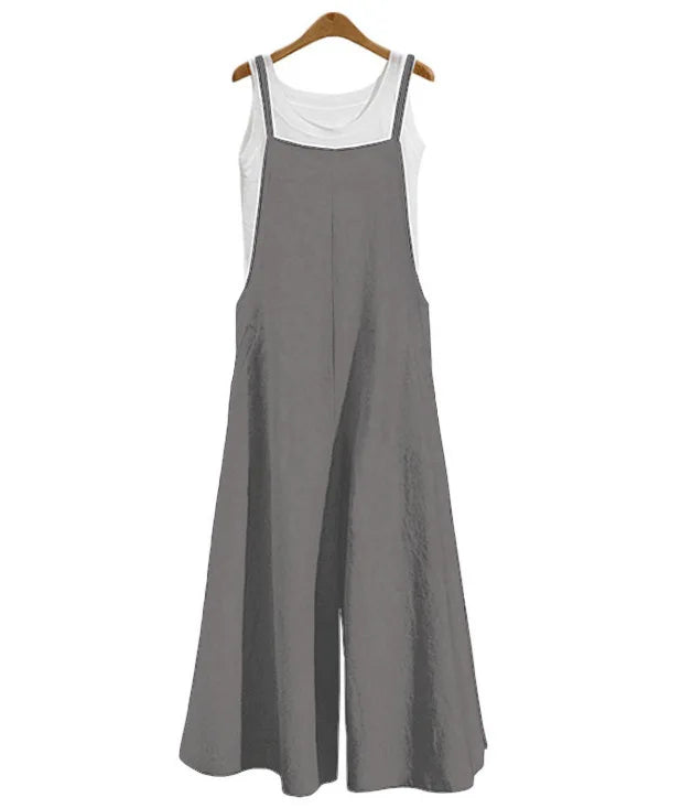 Jumpsuit Lino Pierna Ancha Sin Mangas