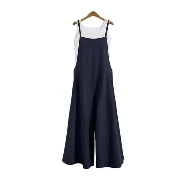 Jumpsuit Lino Pierna Ancha Sin Mangas