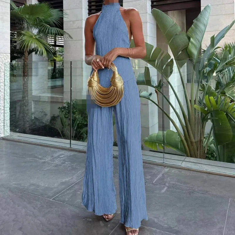 Jumpsuit Sin Mangas Liso Vintage