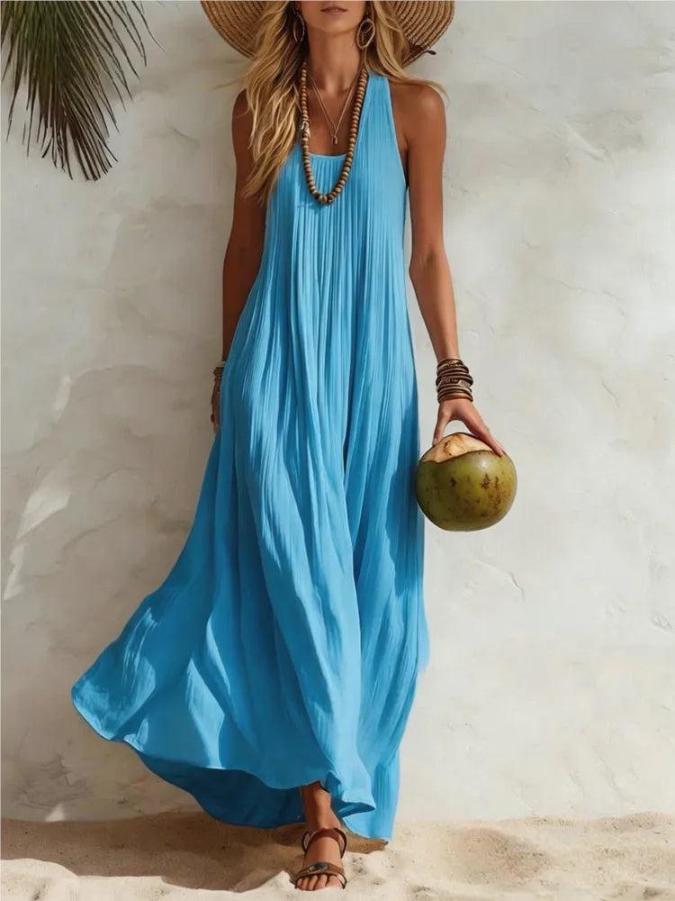 Vestido Lino Casual