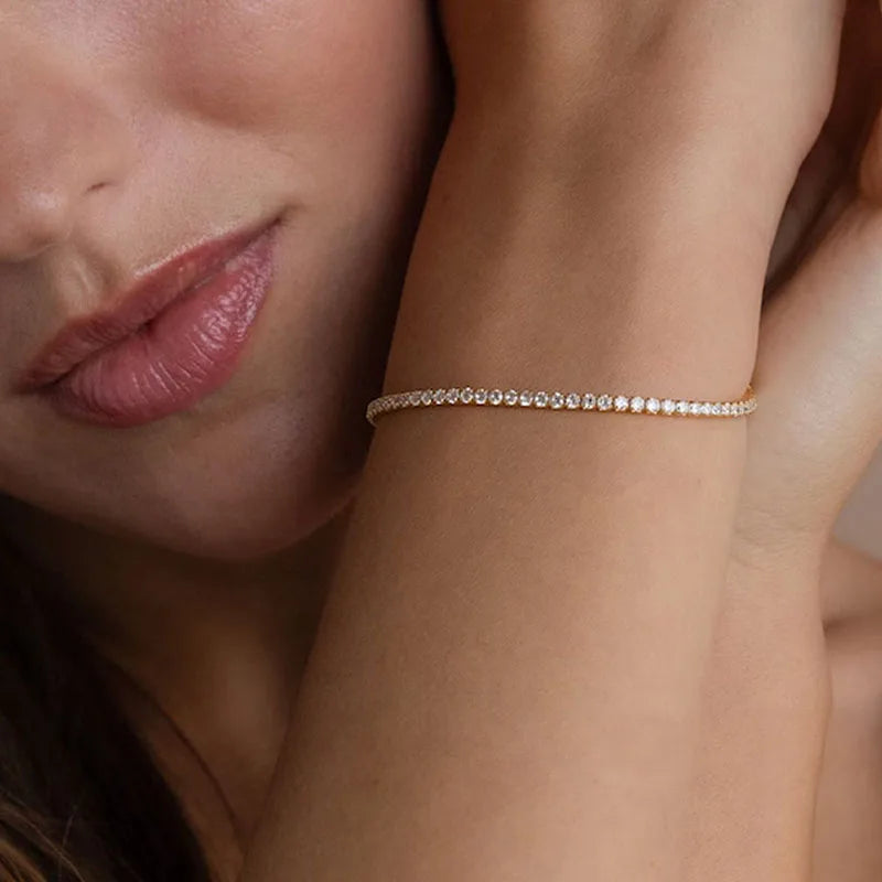 Pulsera de Plata con Circonia