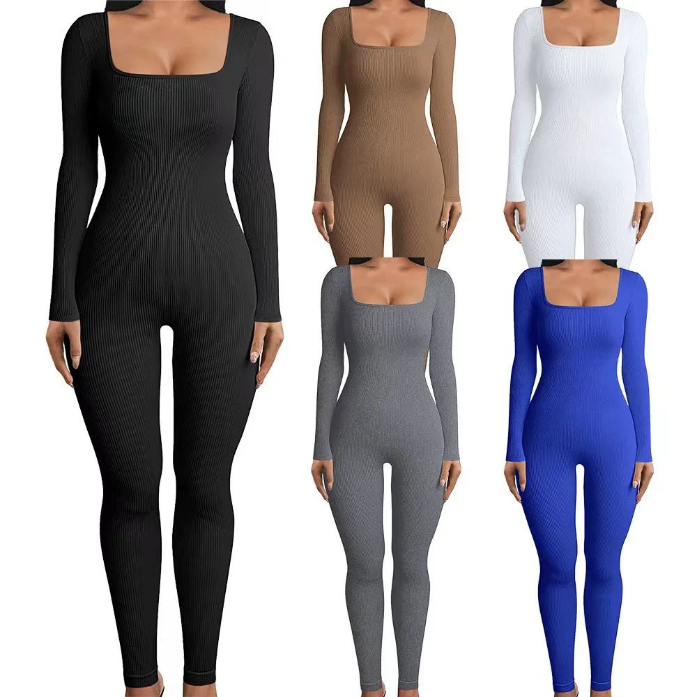 Jumpsuit Manga Larga Liso