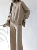 Conjunto Tejido Pierna Ancha Oversize