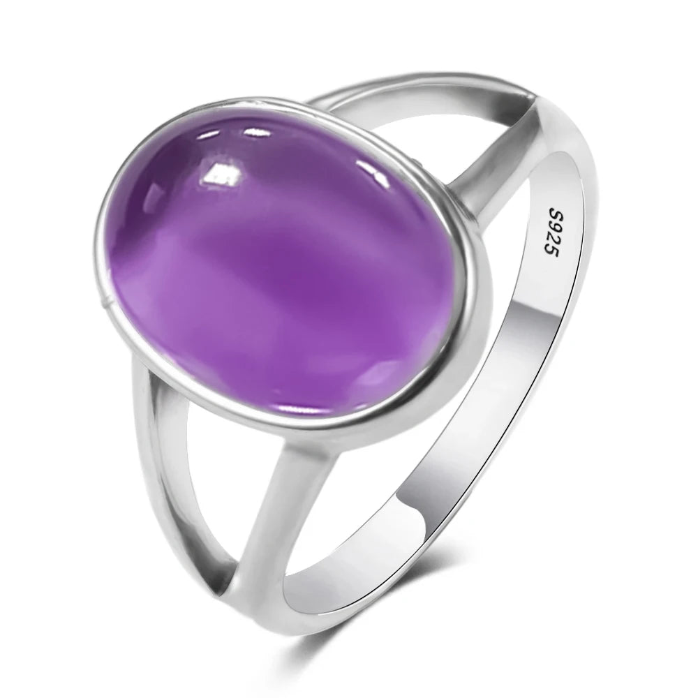 Anillo de Plata con Amatista